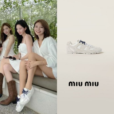 스웨이드 메쉬 스니커즈